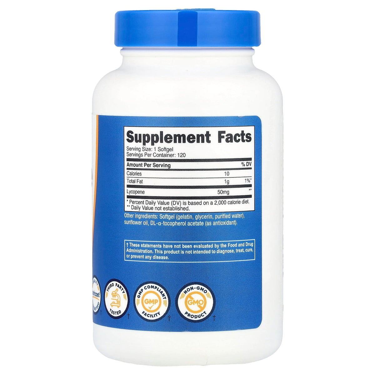 Nutricost Lycopene 50 mg 120 Softgels