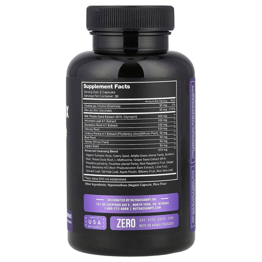 NutraChamps, Liver Detox & Cleanse, 60 Vegan Capsules