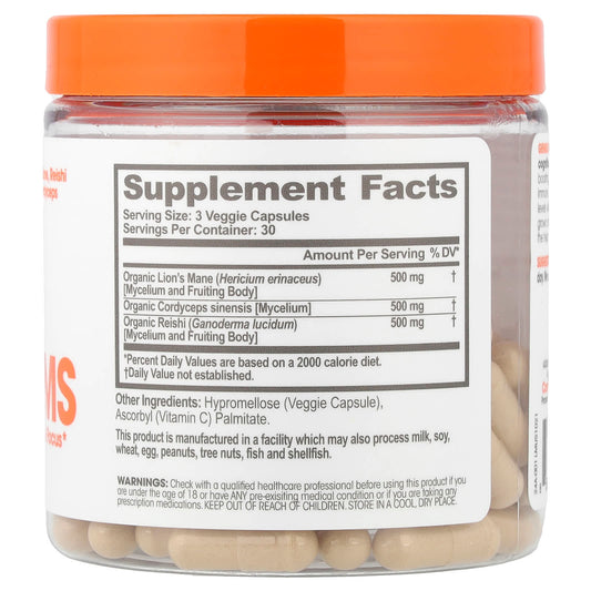 The Genius Brand Genius Mushrooms 90 Veg Caps