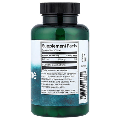 Swanson L-Carnitine 100 Tablets