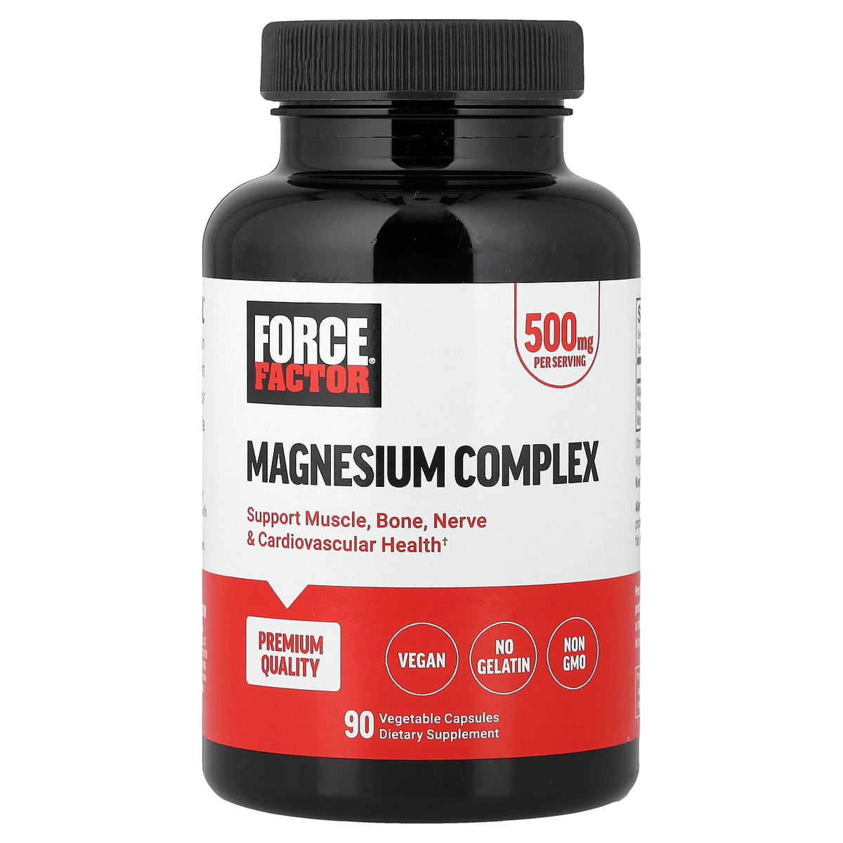 Force Factor Magnesium 500 mg 90 Veg Caps