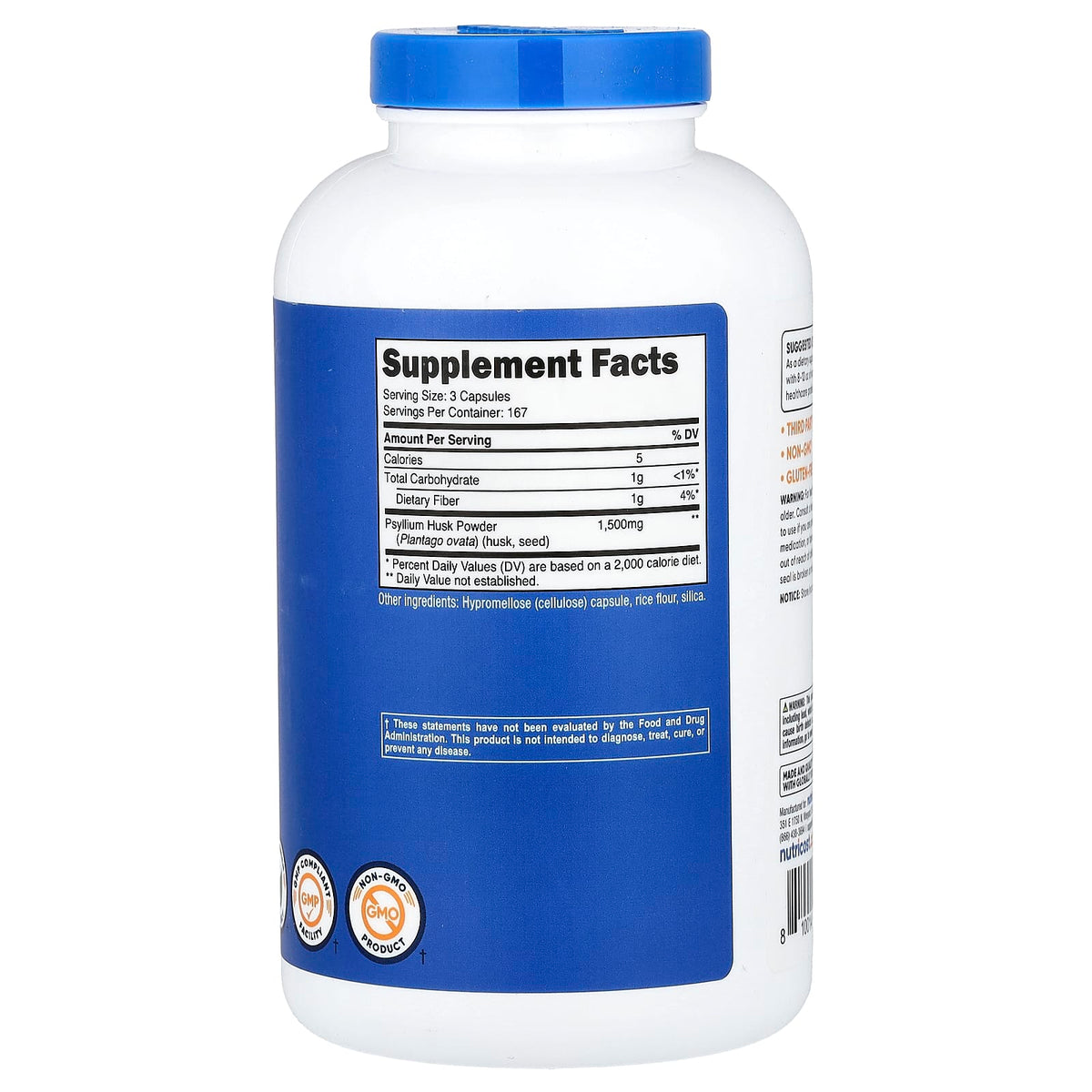 Nutricost Psyllium Husk 8 oz 227 g