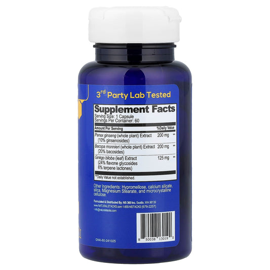 Natural Stacks, Smart Ginkgo™, 60 Vegan Capsules