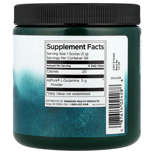 Swanson Vitamins, L-Glutamine Powder, 12 oz (340 g)