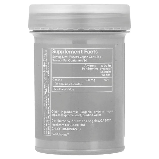 Ritual, Natal Choline, Citrus, 60 Vegan Capsules (275 mg per Capsule)