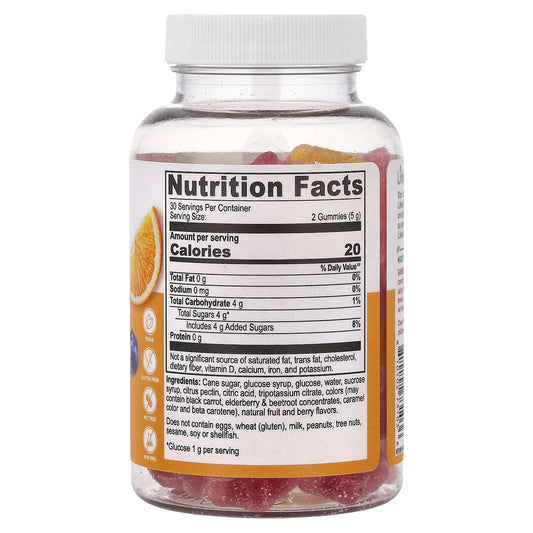 Lifeable, Glucose Gummies, Mixed Fruit, 60 Gummies