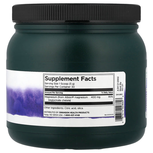 Swanson Vitamins, Albion®, Magnesium Glycinate Powder, 150 g (5.3 oz)
