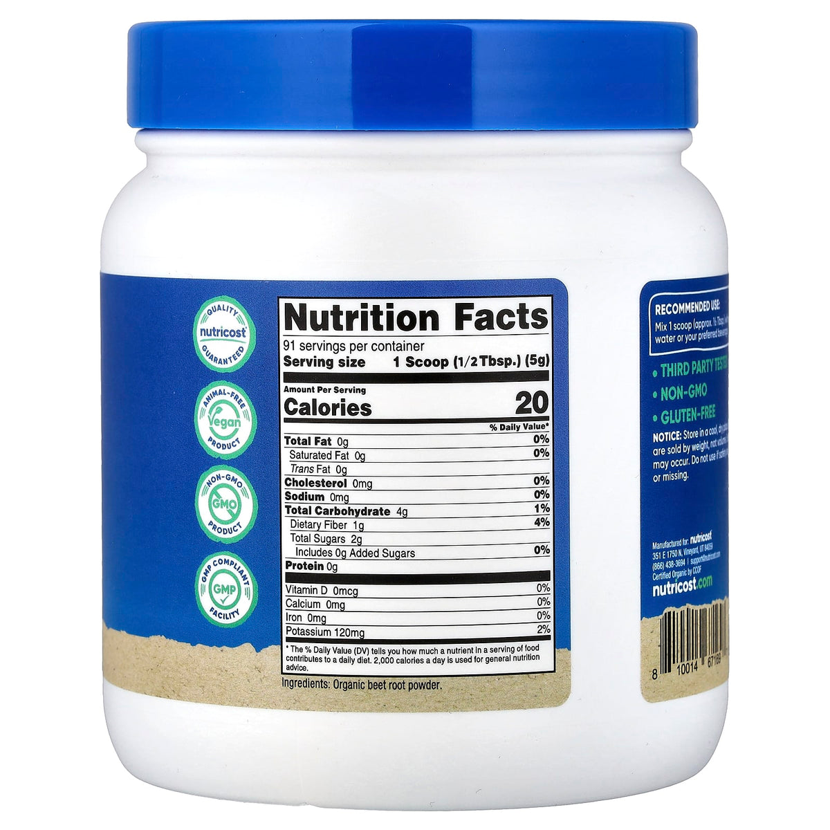 Nutricost Beetroot 16 oz (454 g)