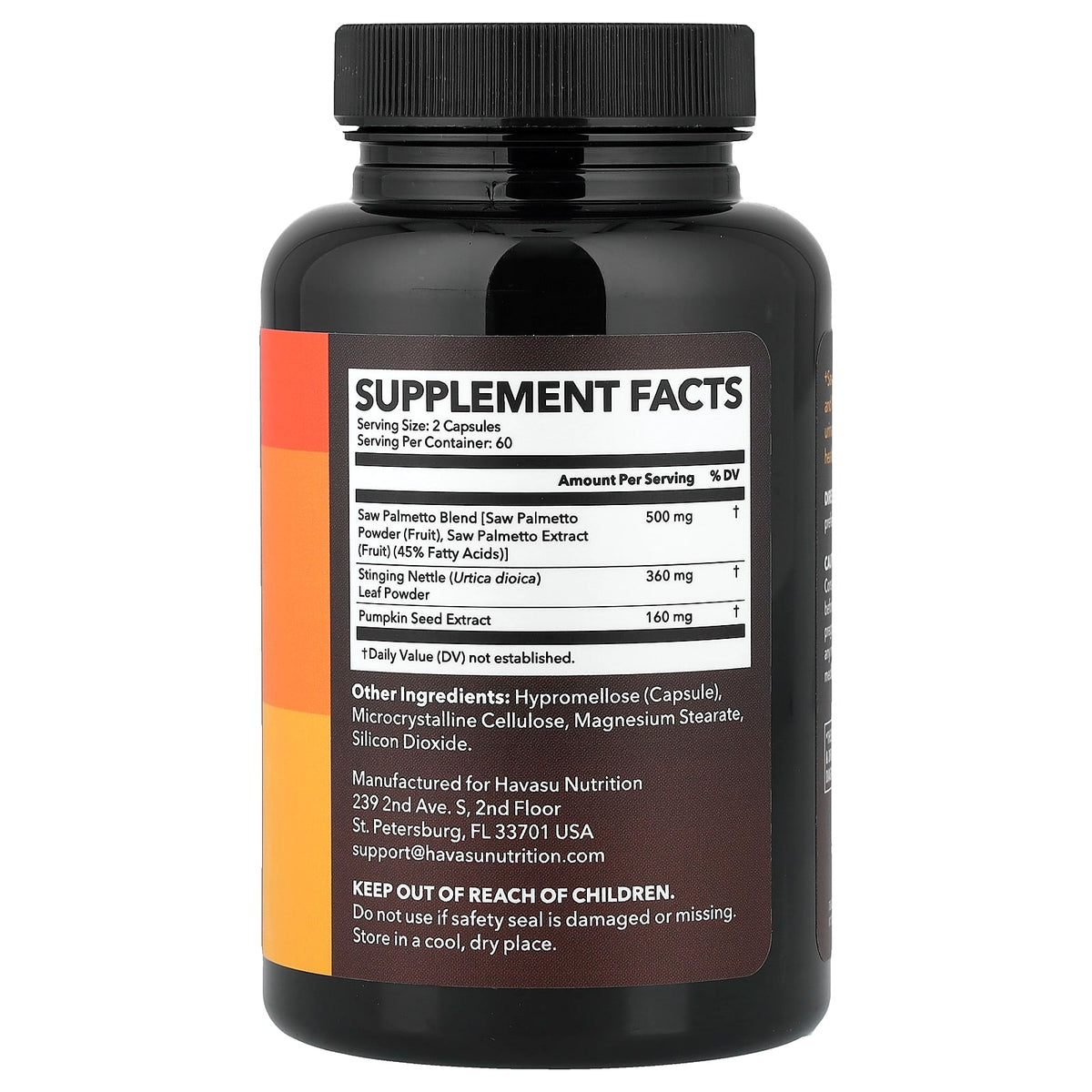 Havasu Nutrition Saw Palmetto 3x + Nettle / Pumpkin 120 Caps