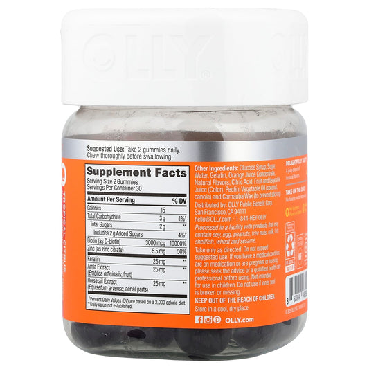 OLLY, Heavenly Hair®, Tropical Citrus, 60 Gummies