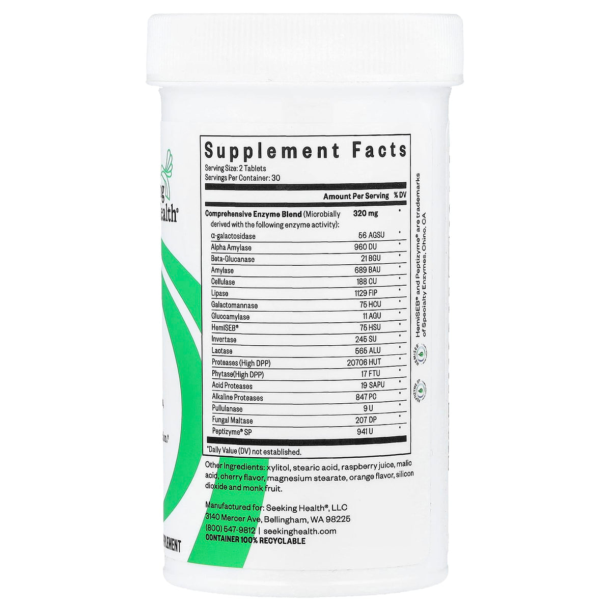Seeking Health Digestive Enzymes 90 Caps
