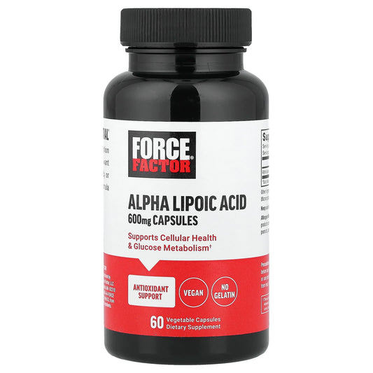 Force Factor, Alpha Lipoic Acid, 600 mg, 60 Vegetable Capsules