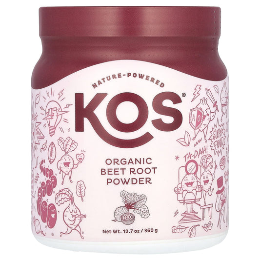 KOS, Organic Beetroot Powder, 12.7 oz (360 g)