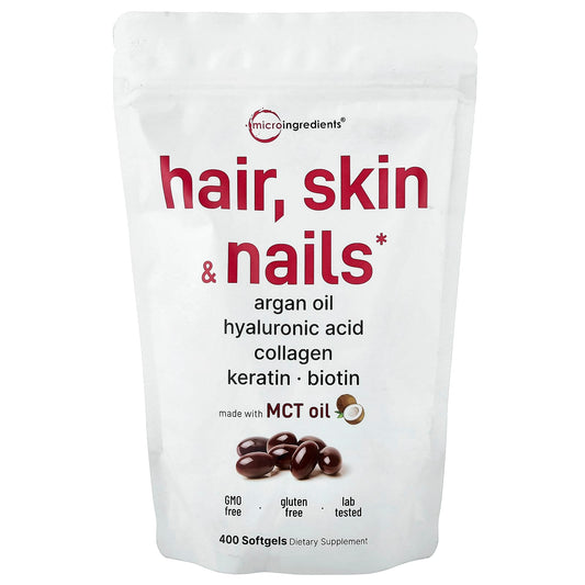 Micro Ingredients, Hair, Skin, Nails, 400 Capsules