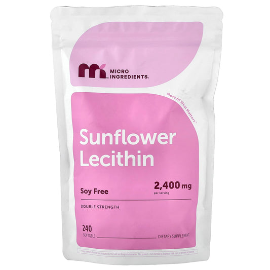 Micro Ingredients, Sunflower Lecithin, 240 Capsules (800 mg per Capsule)