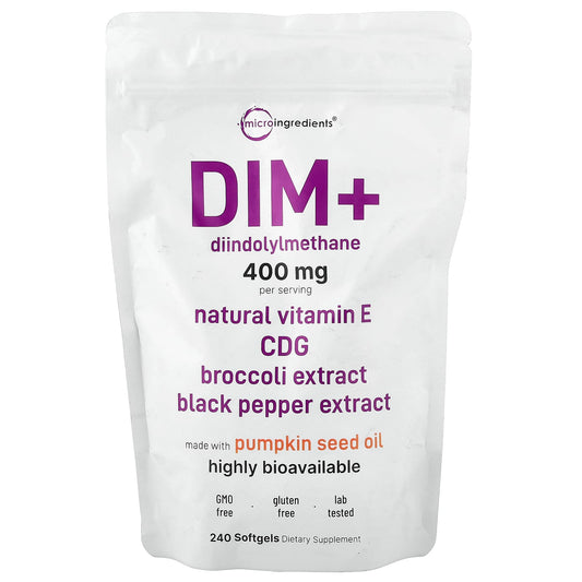 Micro Ingredients, DIM+, 240 Capsules