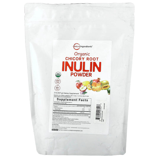 Micro Ingredients, Organic Chicory Root Inulin Powder, 2 lb (907 g)