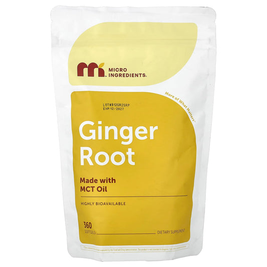 Micro Ingredients, Ginger Root, 360 Capsules (150 mg per Capsule)