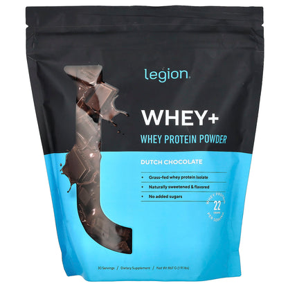 Legion Athletics Whey+, Whey Protein Powder, Dutch 867 g (1.91 lbs)