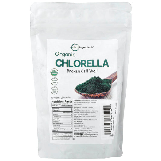 Micro Ingredients, Organic Chlorella Broken Cell Wall, 283 g (10 oz)