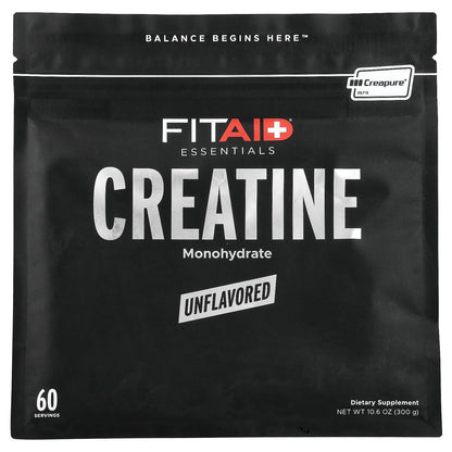 FITAID, Essentials, Creatine Monohydrate, Unflavoured, 300 g (10.6 oz)
