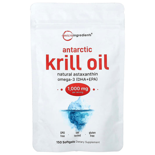 Micro Ingredients, Antarctic Krill Oil, 150 Capsules (500 mg per Capsule)