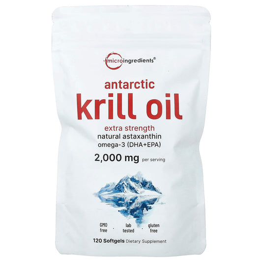 Micro Ingredients, Antarctic Krill Oil, 120 Capsules (1,000 mg per Capsule)