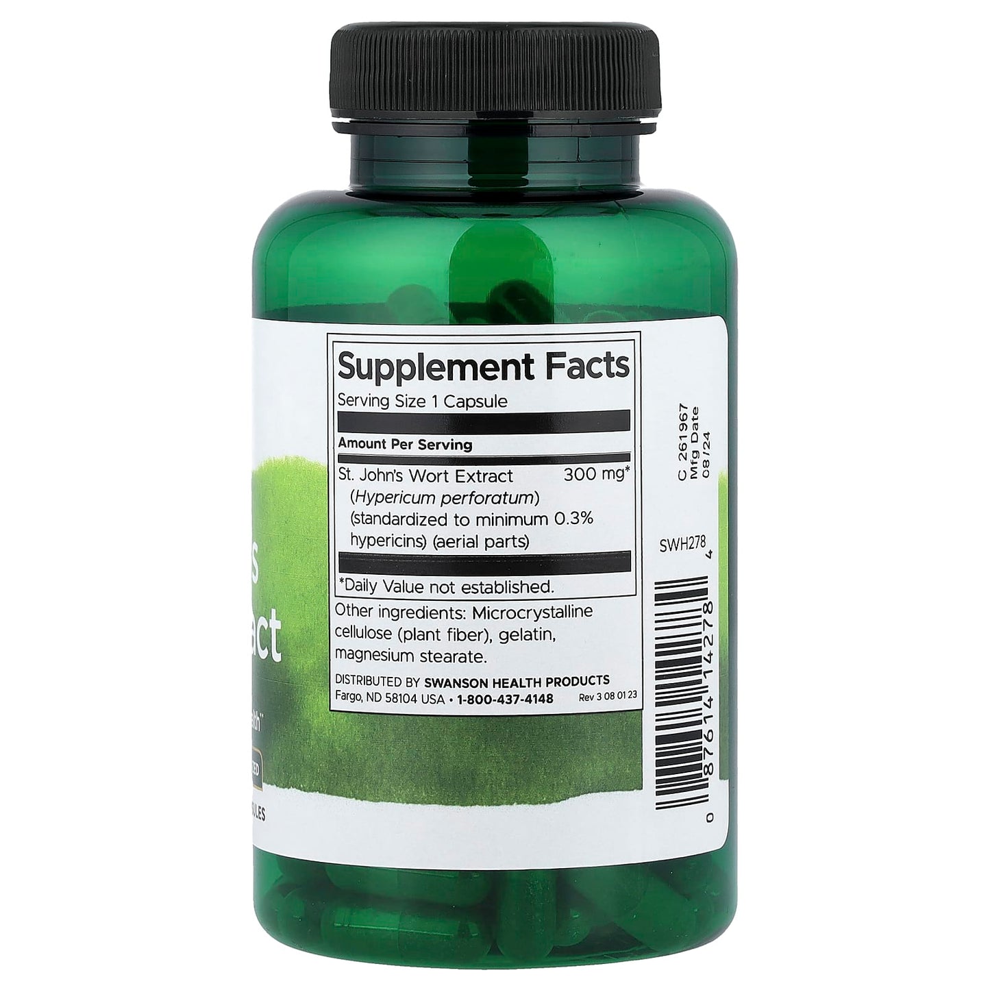 Swanson Vitamins, St John's Wort Extract, Standardised, 300 mg, 120 Capsules