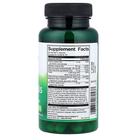 Swanson Vitamins, Ear Essentials, 60 Capsules