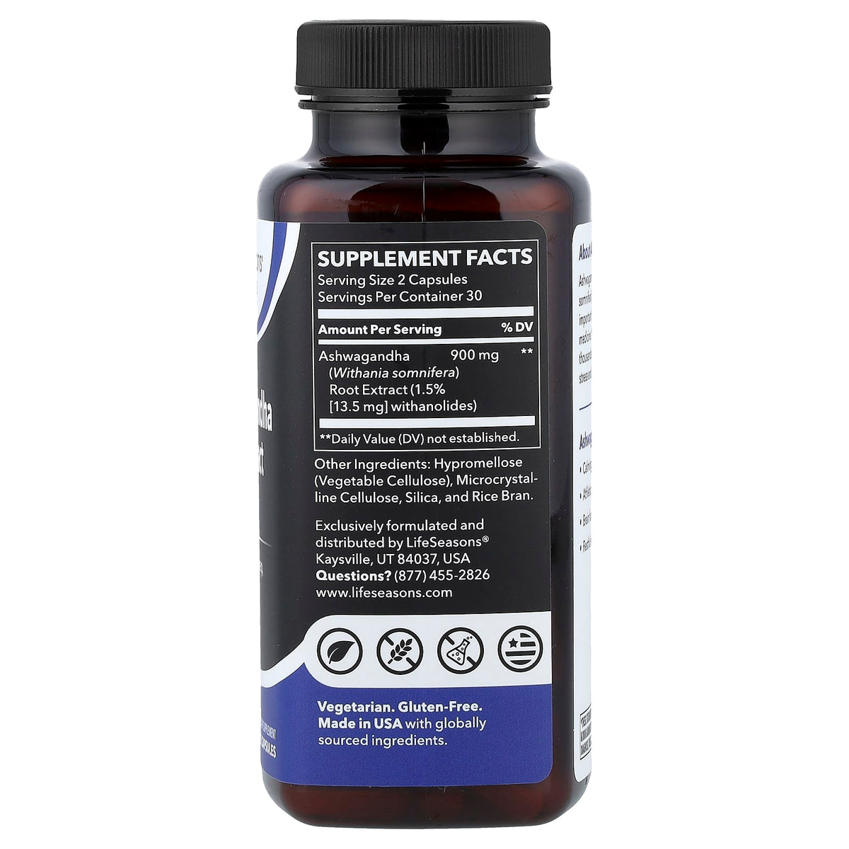 LifeSeasons Rhodiola Root 60 Veg Capsules
