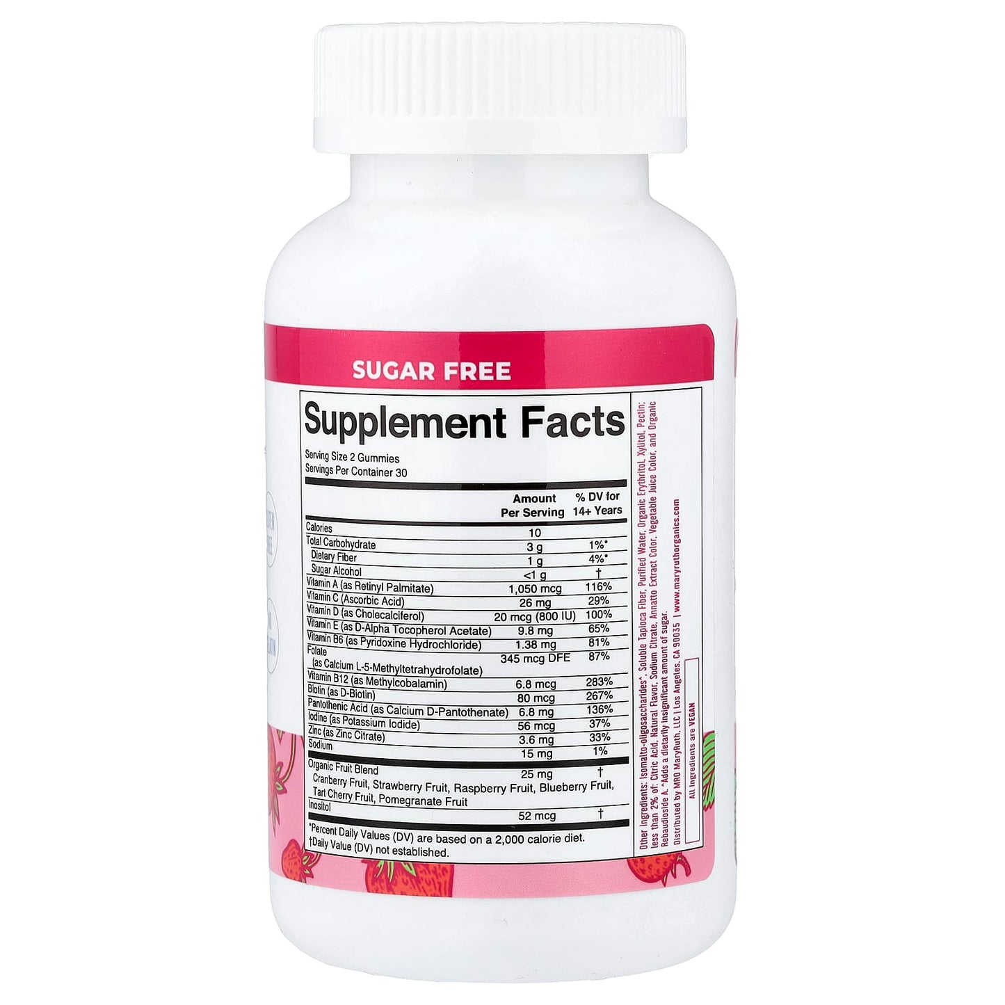 MaryRuth's, Women's Multivitamin Gummies, Strawberry, 60 Gummies