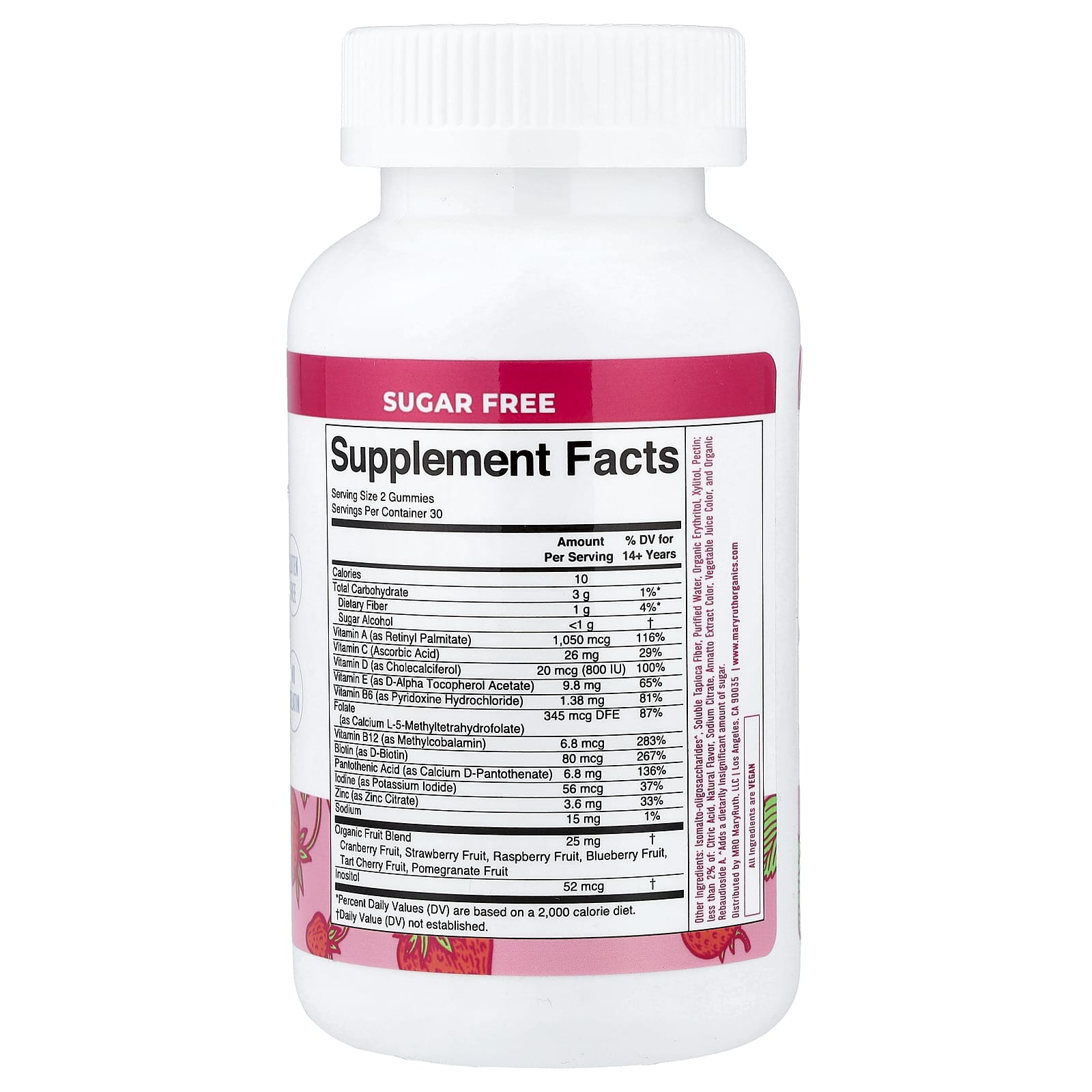 MaryRuth's, Women's Multivitamin Gummies, Strawberry, 60 Gummies