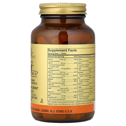 Solgar, Formula V, VM-75, Multiple Vitamins With Chelated Minerals, Iron-Free, 90 Tablets