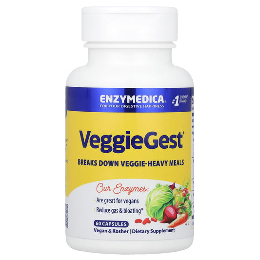 Enzymedica, VeggieGest, 60 Capsules