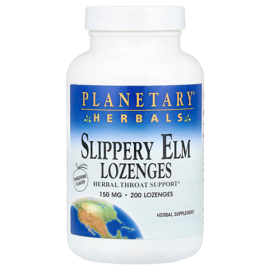 Planetary Herbals, Slippery Elm Lozenges, Tangerine, 150 mg, 200 Lozenges
