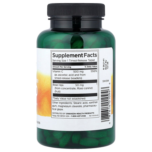 Swanson Vitamins, Timed-Release C-500, 250 Tablets