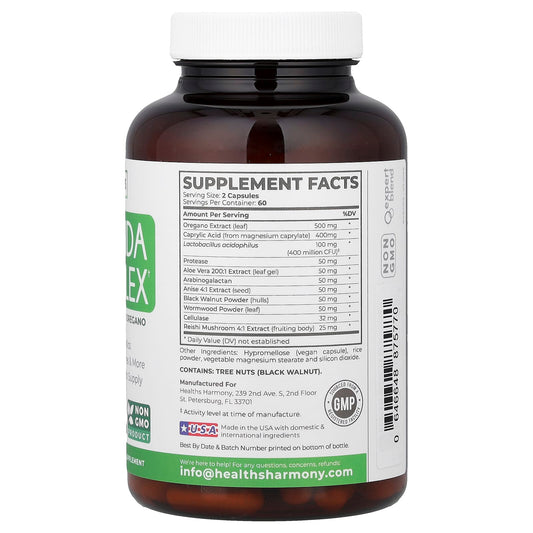 Healths Harmony, Candida Complex, 120 Capsules