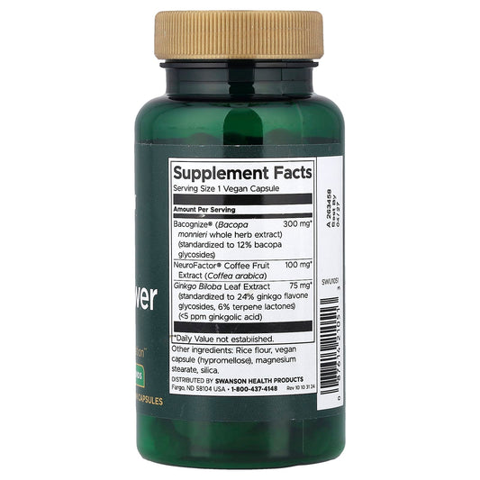 Swanson Vitamins, Pure Brainpower, 60 Vegan Capsules