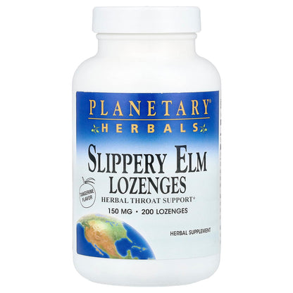 Planetary Herbals Slippery Elm Tangerine 150 mg 200 Lozenges