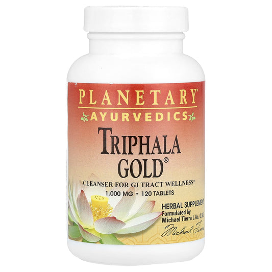 Planetary Herbals, Ayurvedics, Triphala Gold, 1,000 mg, 120 Tablets