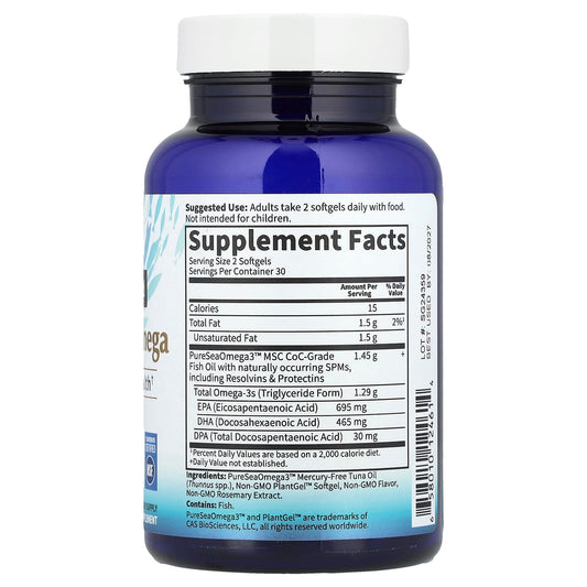 Garden of Life, Dr Formulated, Advanced Omega, Citrus, 60 Softgels (645 mg per Softgel)