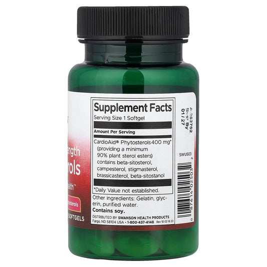 Swanson Plant Sterols, Maximum Strength 60 Softgels