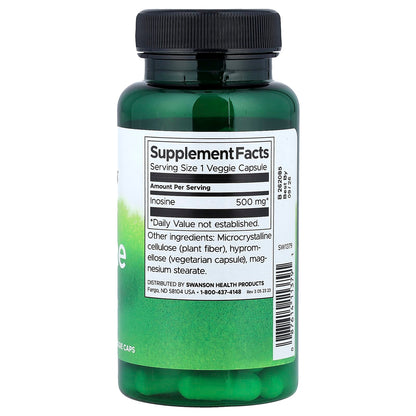 Swanson Inosine 500 mg 60 Veggie Caps