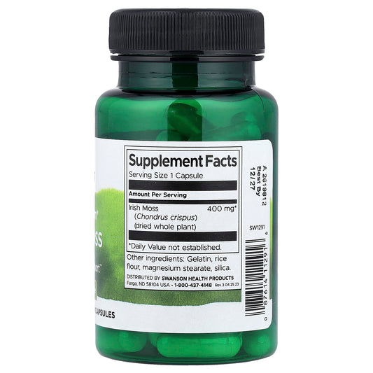 Swanson Vitamins, Full Spectrum® Irish Moss, 400 mg, 60 Capsules