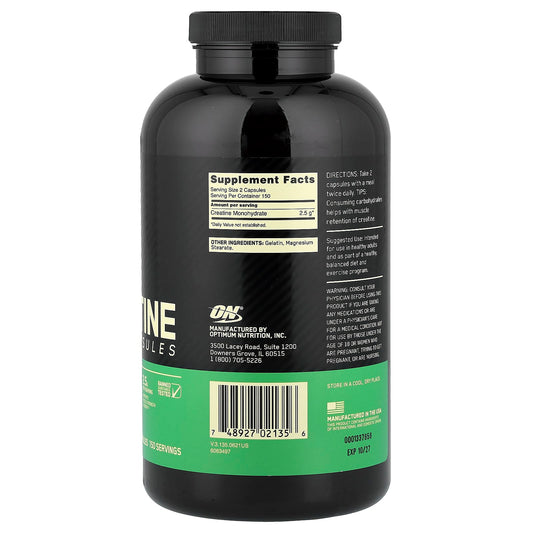 Optimum Nutrition Creatine Monohydrate 300 Caps