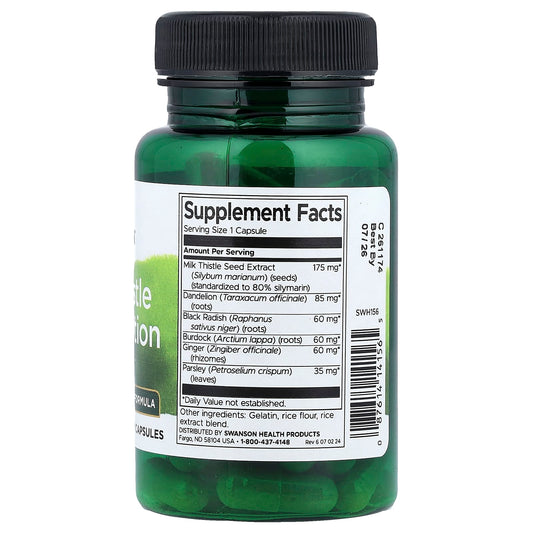 Swanson Vitamins, Milk Thistle Combination, 60 Capsules