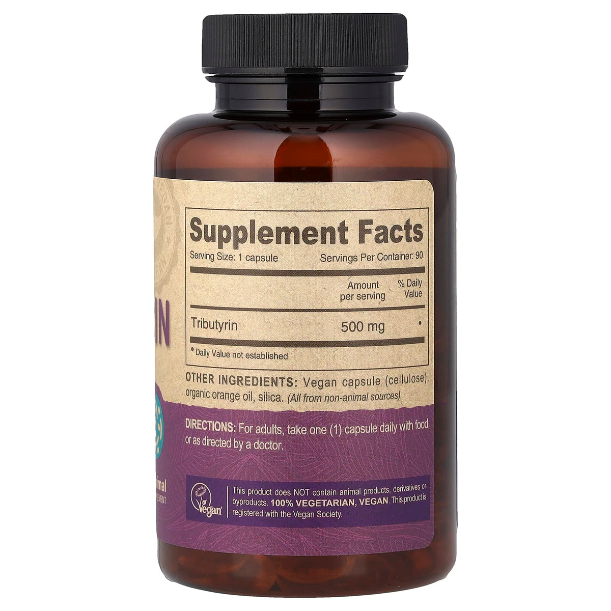 Deva Vegan Tributyrin 500 mg 90 Veg Caps