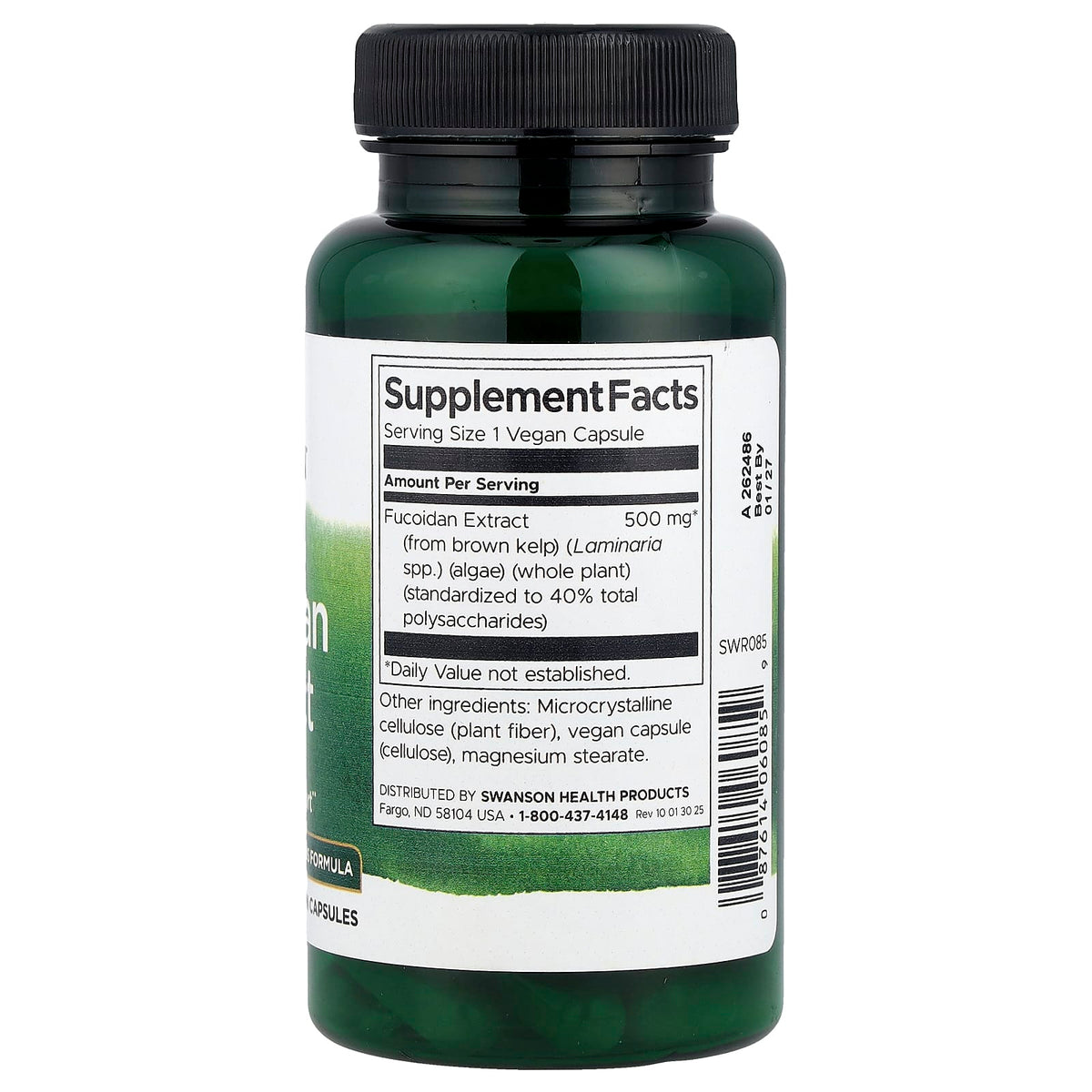 Swanson Fucoidan Extract 500 mg 60 Vegan Caps