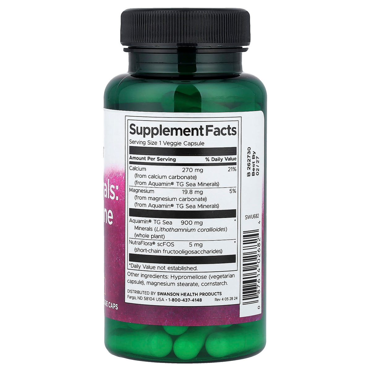 Swanson Sea Minerals Red Marine Algae 60 Veg Caps