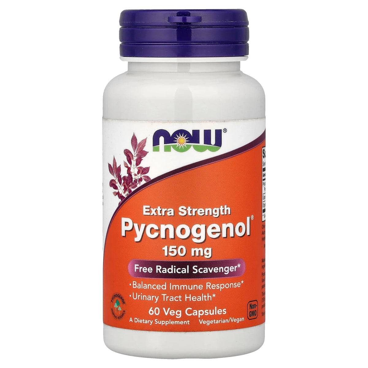 NOW Foods Pycnogenol Bioflavonoids 60 Veg 60 Veg Capsules